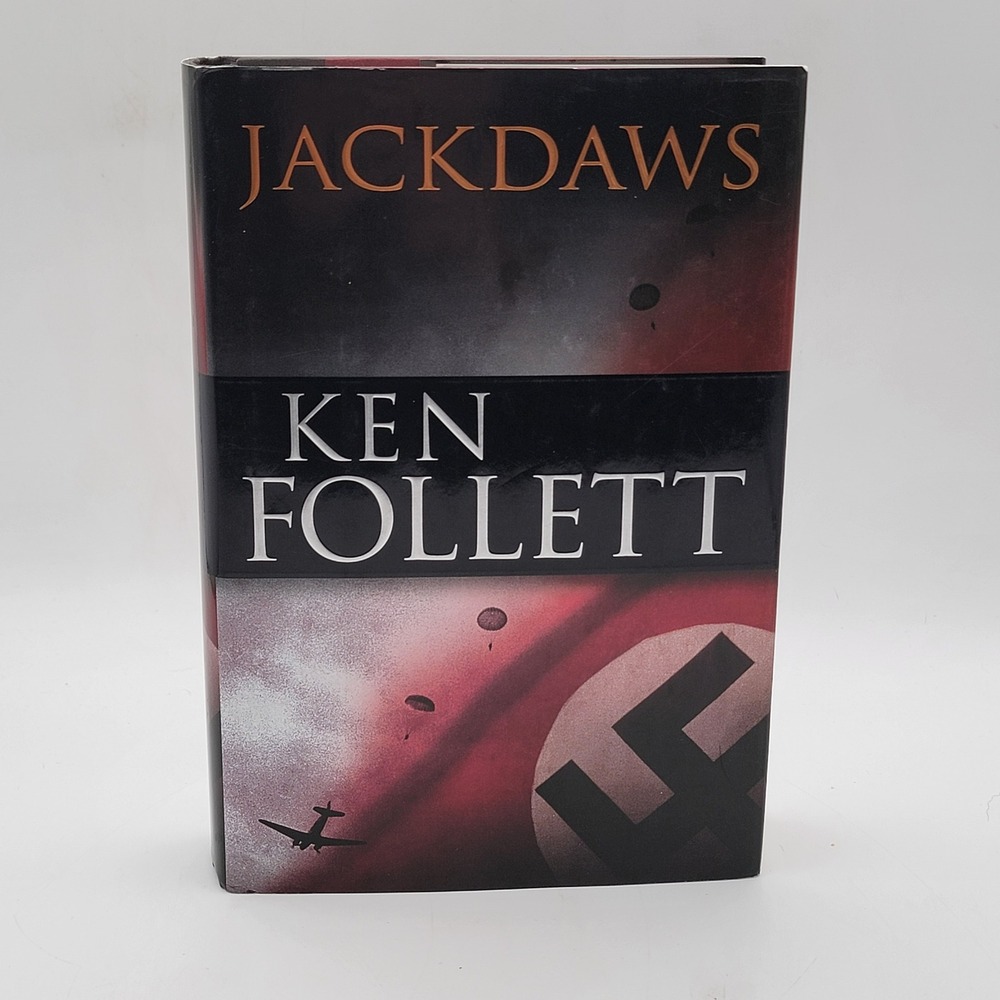 Ken Follett Jackdaws Hardcover First Edition WWII‎ Espionage Thriller Good